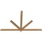 Ekena Millwork Kennewick Timber Gable Bracket, Western Red Cedar, 84"W x 53"H x 1 1/2"D x 3 1/2"F, 15/12 Pitch GBW084X53X0204KEN00SWR - alternate 2